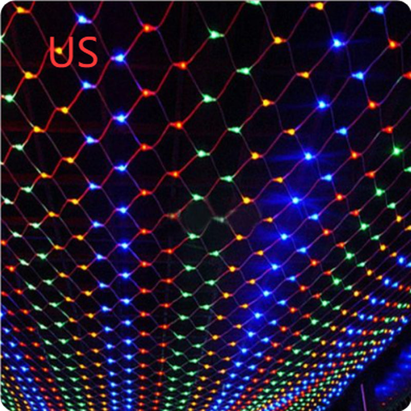 Christmas Led Lights String Lights Outdoor Waterproof Fishnet Lights Full of Stars Paved Holiday Lights Wedding Ins Decorative Lights