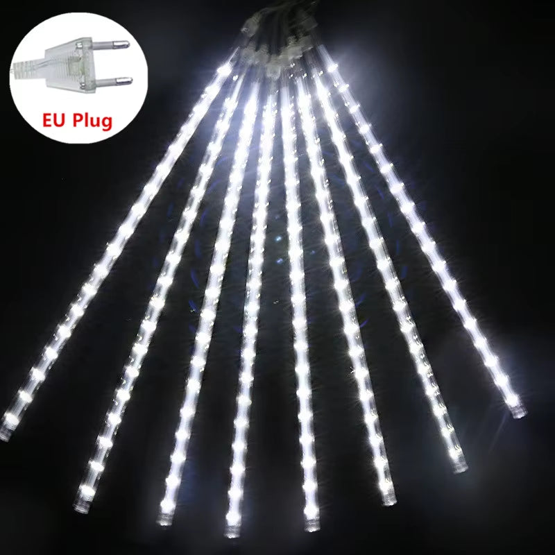 Christmas LED Meteor Garland Festoon Holiday Strip Light Outdoor Waterproof Fairy String Lights for Street Decoration
