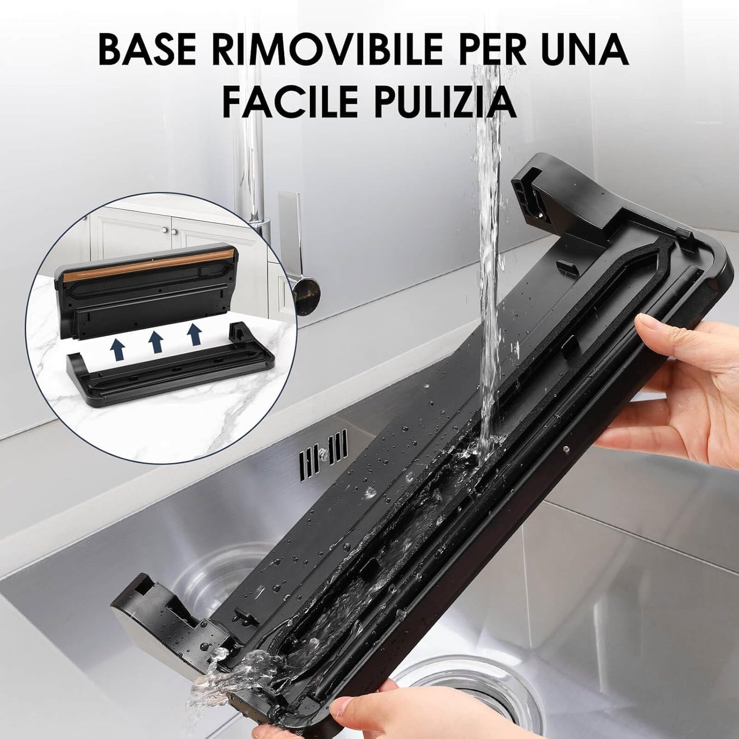 Macchina Sottovuoto Alimenti Con Modalità Secco E Umido, Macchina Sottovuoto Multifunzione 5 in 1 Sigillatrice per Cottura Sous Vide E Conservare Carne, Pesce, Frutta E Verdura