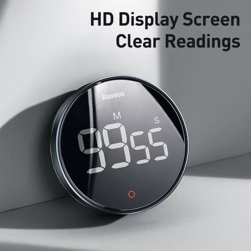 Digital Kitchen Timer Magnetic Countdown Alarm Clock Work Study Baking Reminder Stand Desk Cooking Clock Stopwatch Timer