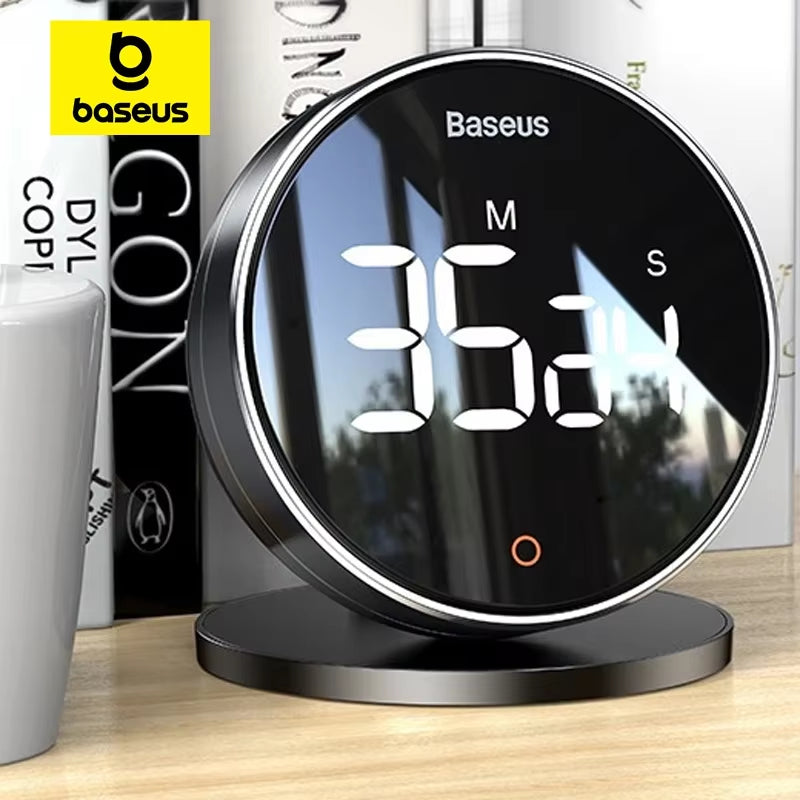 Digital Kitchen Timer Magnetic Countdown Alarm Clock Work Study Baking Reminder Stand Desk Cooking Clock Stopwatch Timer