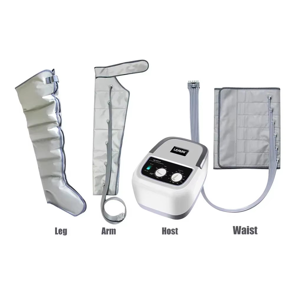 Leg Massager Air Compression Massage Electric Arm Waist Foot Thighs Calves Massage Circulation Pressure 6 Airbag Loop Kneading