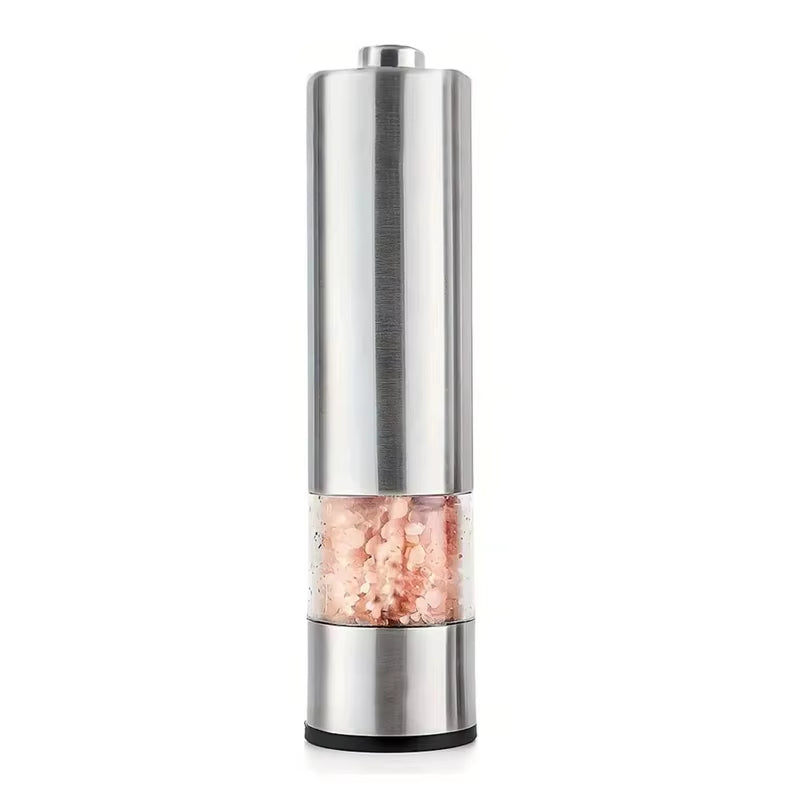1/2PC Stainless Steel Electric Pepper Grinder Spices Sea Salt Kitchen Outdoor Barbecue Seasoning Coarser Adjustment Cooking Tool