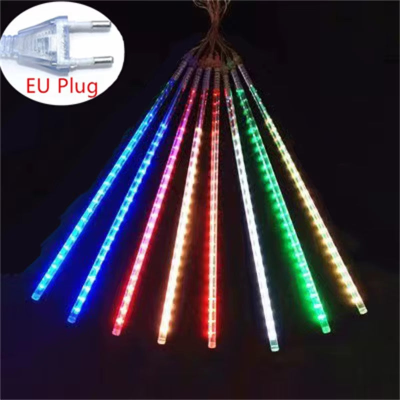 Christmas LED Meteor Garland Festoon Holiday Strip Light Outdoor Waterproof Fairy String Lights for Street Decoration