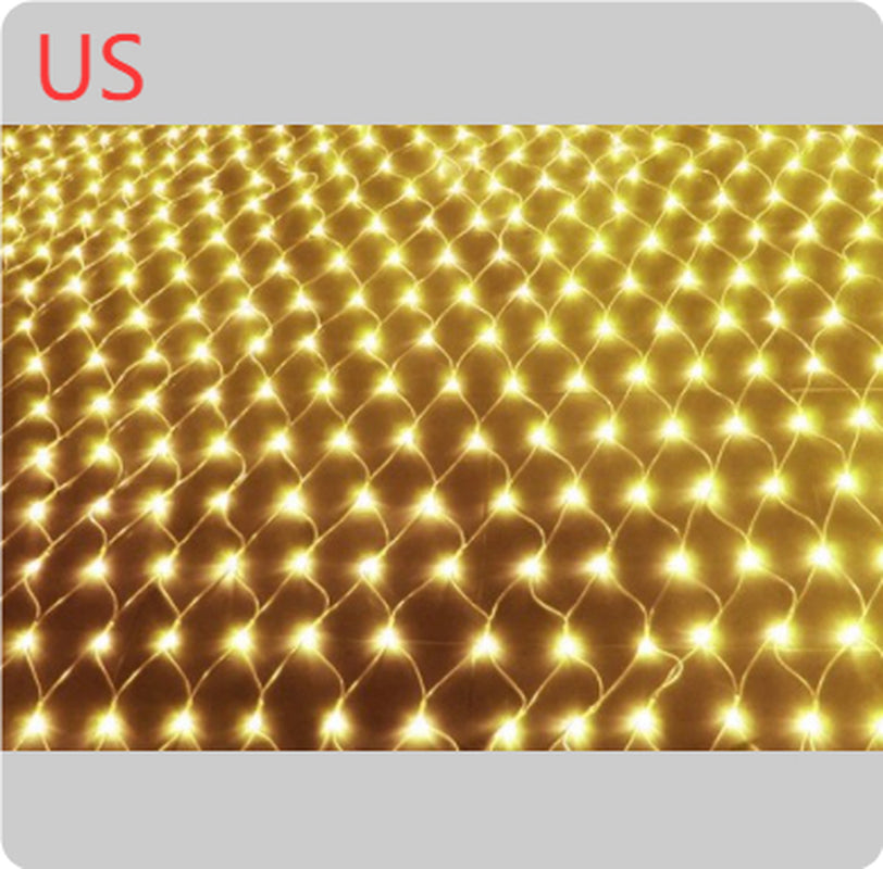 Christmas Led Lights String Lights Outdoor Waterproof Fishnet Lights Full of Stars Paved Holiday Lights Wedding Ins Decorative Lights