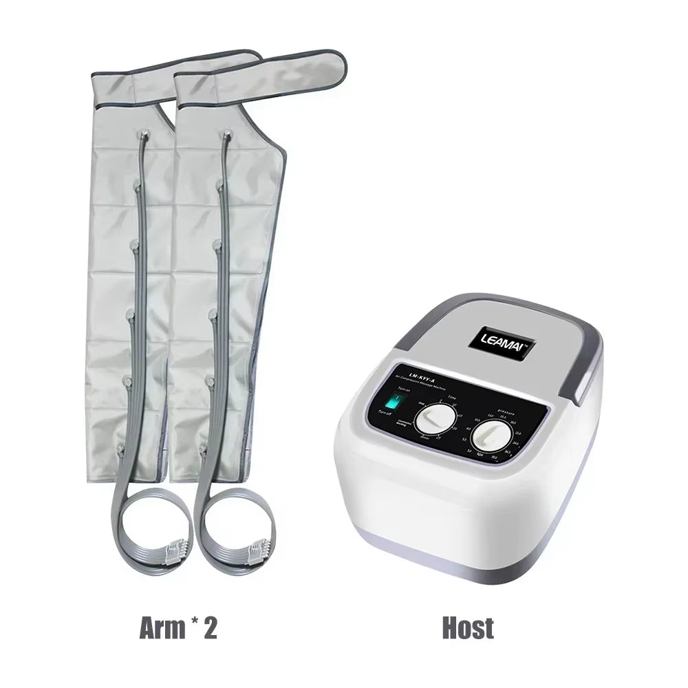 Leg Massager Air Compression Massage Electric Arm Waist Foot Thighs Calves Massage Circulation Pressure 6 Airbag Loop Kneading