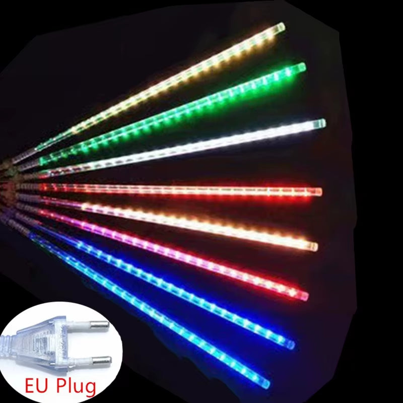 Christmas LED Meteor Garland Festoon Holiday Strip Light Outdoor Waterproof Fairy String Lights for Street Decoration