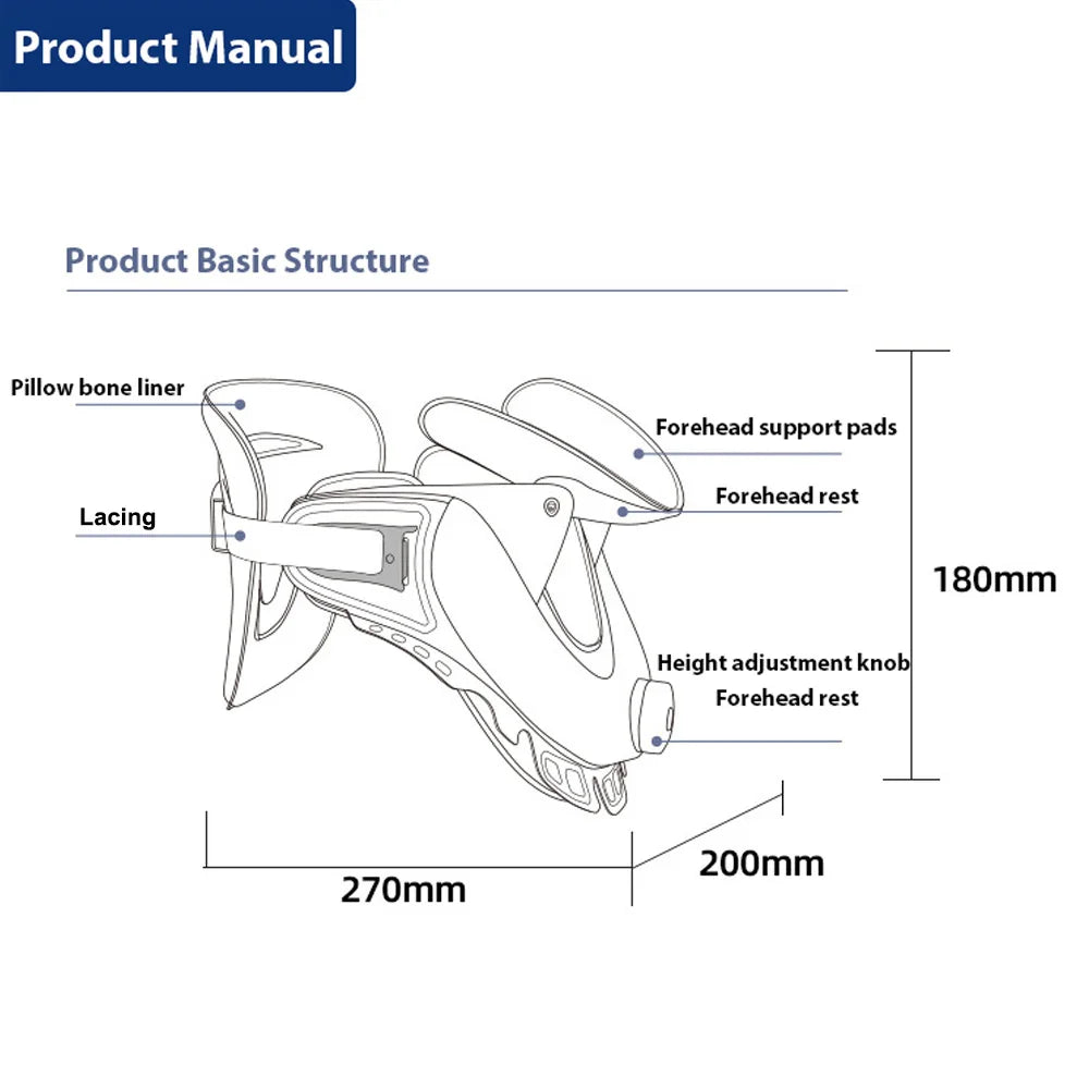 Air Sac Adjustable Neck Stretcher Collar for Home Traction Spine Alignment Cervical Neck Traction Device