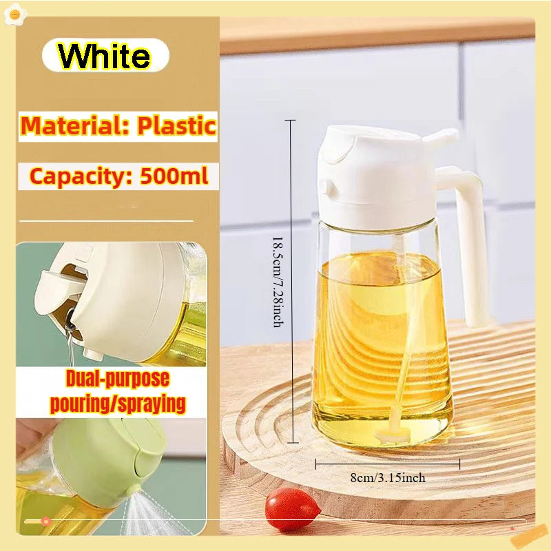 200/300/500Ml Oil Spray Bottle BBQ Cooking Olive Oil Sprayer Kitchen Baking Oil Spray Empty Bottle Vinegar Bottle Oil Brush