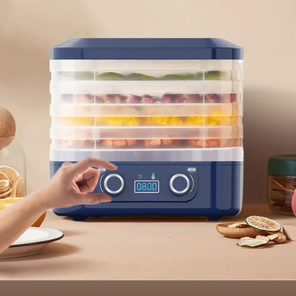5 Layers Fruit Dryer Electric Meat Grinder Drying Machine for Vegetable Fruit 48 Hours Long Lasting Thermostatic Food Dehydrator