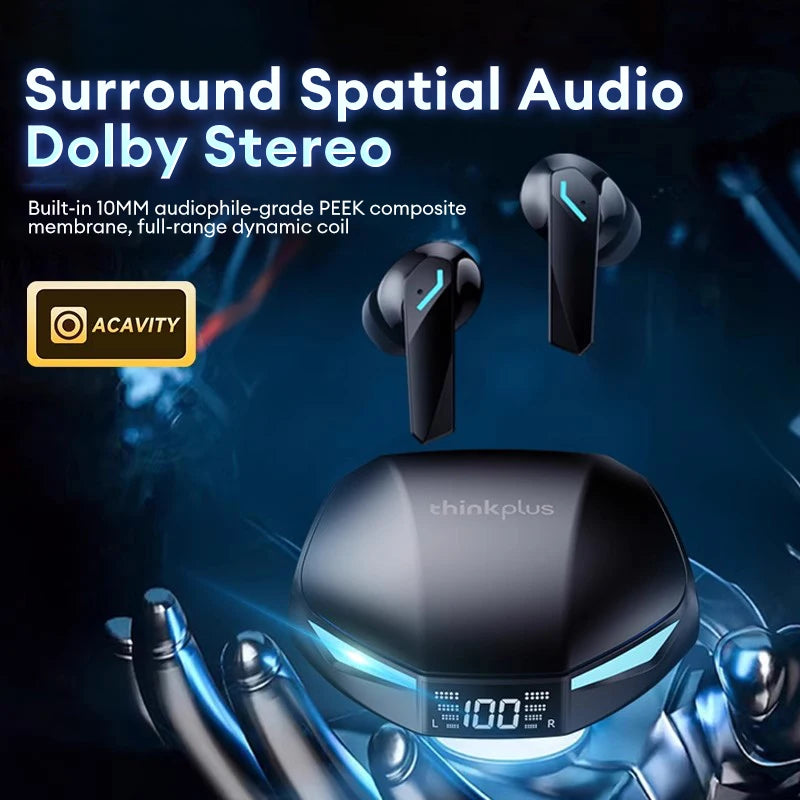 New  XT53 Wireless Bluetooth Earphones Low Latency Gaming Headphones HIFI Quality Sound HD Voice Noise Cancelling Earbuds