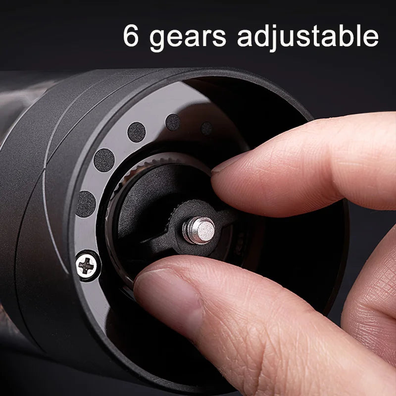 2024 NEW  Electric Grinder Pepper Seasonings Spices Grain Mill Salt Shaker LED Light 6 Modes Kitchen Cooking Tool 2Pcs Set