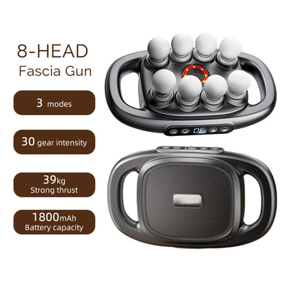 42-Heads Fascia Gun High-Frequency Vibration Body Massage Gun Back and Waist Massager Neck Shoulder Massager Muscle Masajeador