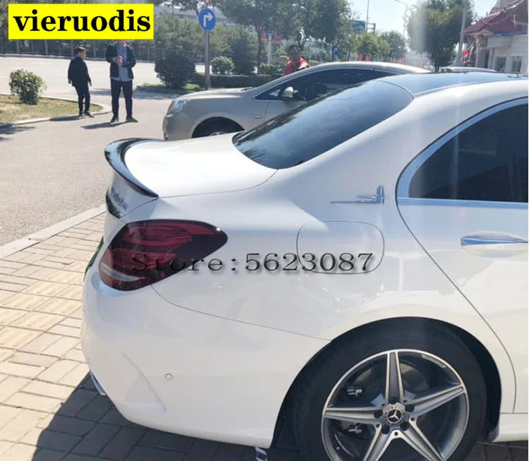For Mercedes Benz W205 Spoiler 2016-18 C180/C200/C230 C-Class Spoiler High Quality Car Rear Wing Color Rear Spoiler