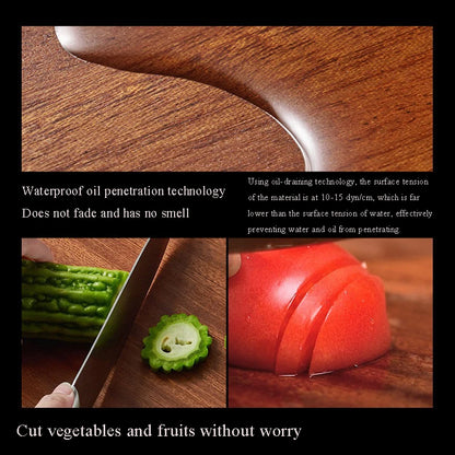 Wood Cutting Board Hickened Ebony Cutting Board Antibacterial Mildew Kitchen Accessories Wooden No Paint No Wax