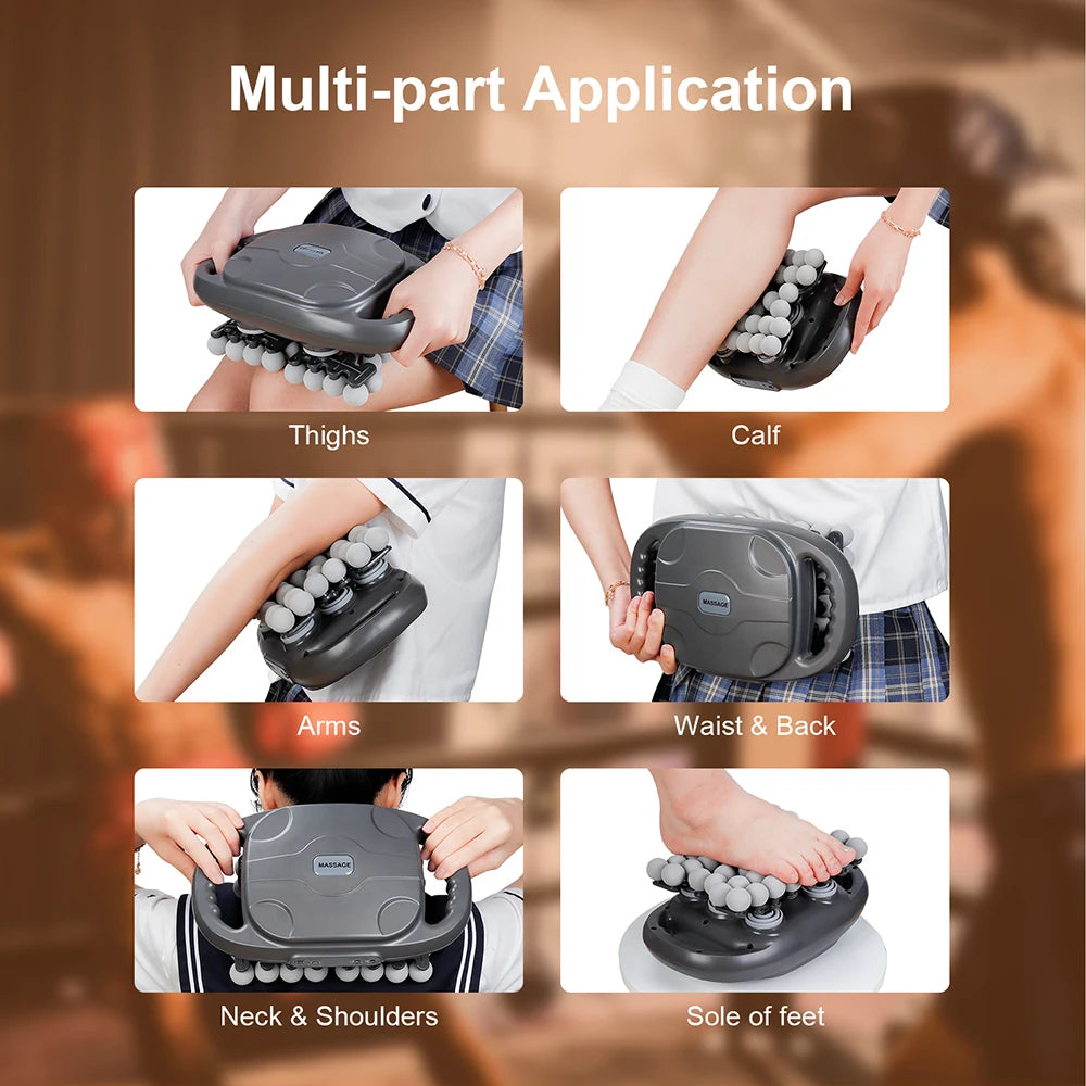 42-Heads Fascia Gun High-Frequency Vibration Body Massage Gun Back and Waist Massager Neck Shoulder Massager Muscle Masajeador