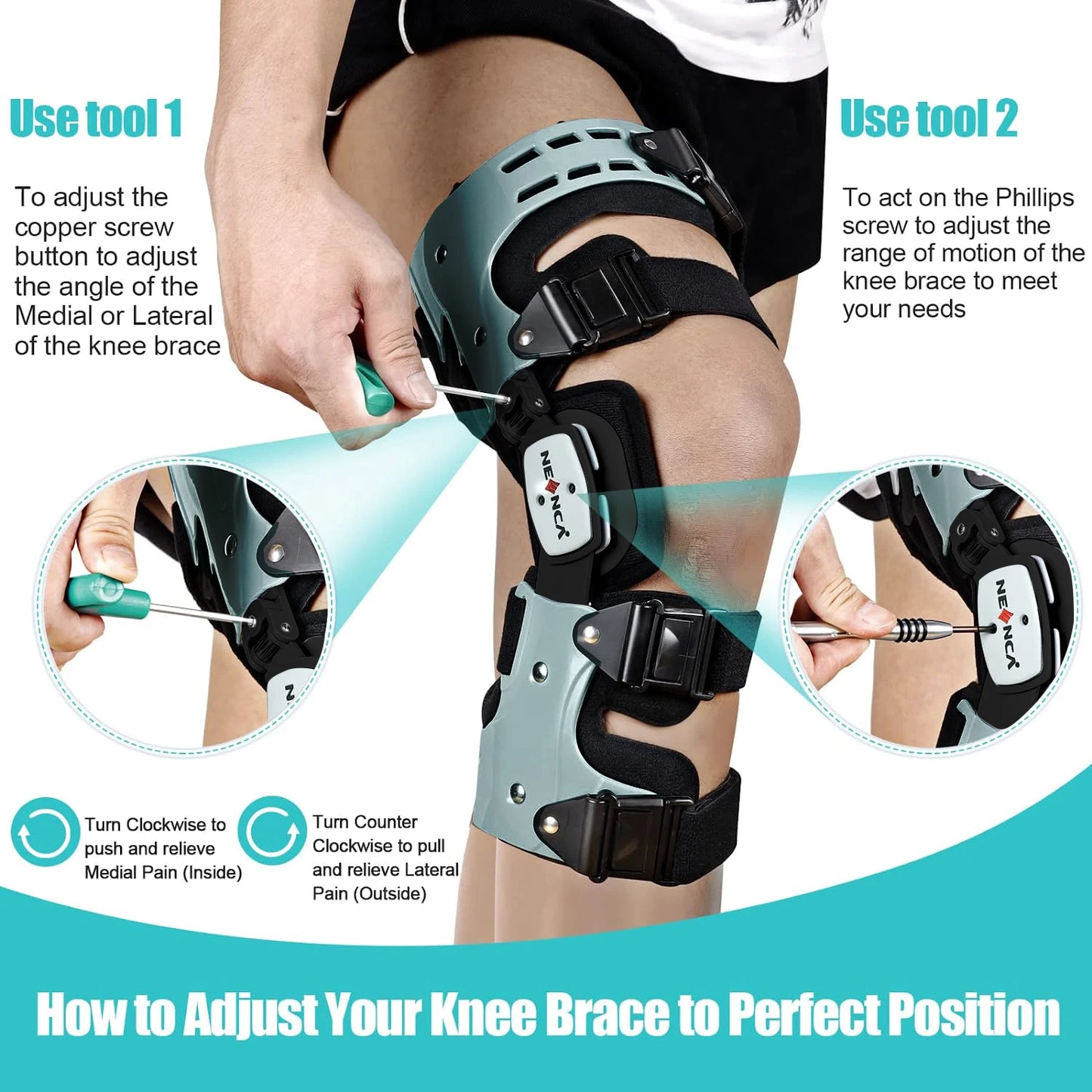 OA Unloader Knee Brace Support for Arthritis Pain Osteoarthritis Cartilage Defect Repair Avascular Necrosis