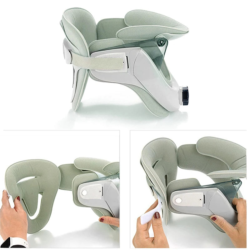 Air Sac Adjustable Neck Stretcher Collar for Home Traction Spine Alignment Cervical Neck Traction Device