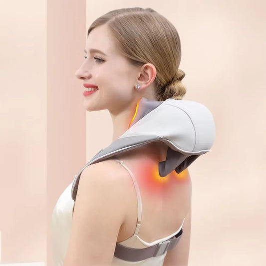 Rejuvenate Your Neck and Shoulders: Premium Heated Finger Pressure Neck Massager for Ultimate Muscle Relief and Relaxation