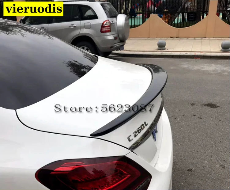 For Mercedes Benz W205 Spoiler 2016-18 C180/C200/C230 C-Class Spoiler High Quality Car Rear Wing Color Rear Spoiler
