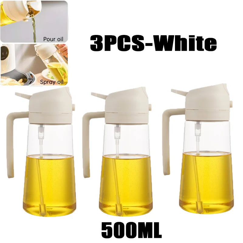 200/300/500Ml Oil Spray Bottle BBQ Cooking Olive Oil Sprayer Kitchen Baking Oil Spray Empty Bottle Vinegar Bottle Oil Brush