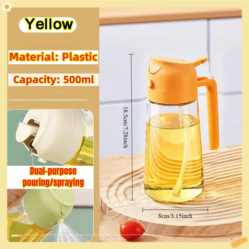 200/300/500Ml Oil Spray Bottle BBQ Cooking Olive Oil Sprayer Kitchen Baking Oil Spray Empty Bottle Vinegar Bottle Oil Brush