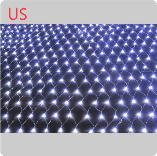 Christmas Led Lights String Lights Outdoor Waterproof Fishnet Lights Full of Stars Paved Holiday Lights Wedding Ins Decorative Lights