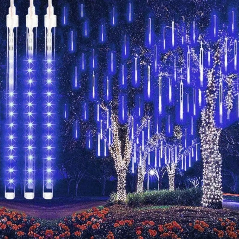 Christmas LED Meteor Garland Festoon Holiday Strip Light Outdoor Waterproof Fairy String Lights for Street Decoration