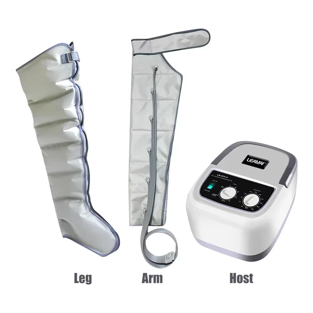 Leg Massager Air Compression Massage Electric Arm Waist Foot Thighs Calves Massage Circulation Pressure 6 Airbag Loop Kneading