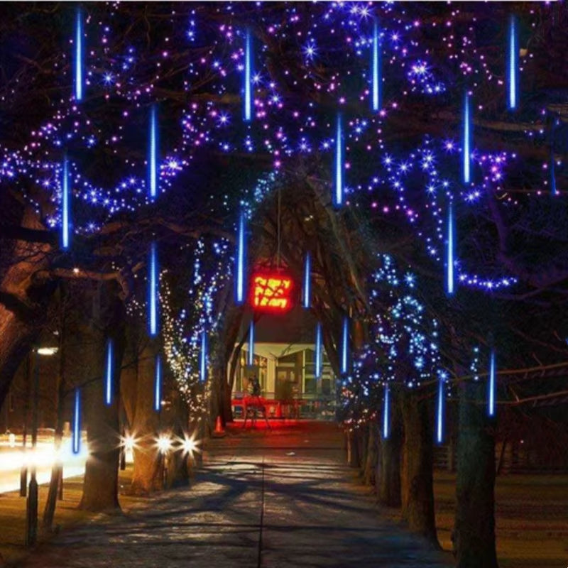 Christmas LED Meteor Garland Festoon Holiday Strip Light Outdoor Waterproof Fairy String Lights for Street Decoration