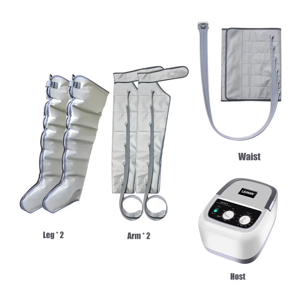 Leg Massager Air Compression Massage Electric Arm Waist Foot Thighs Calves Massage Circulation Pressure 6 Airbag Loop Kneading