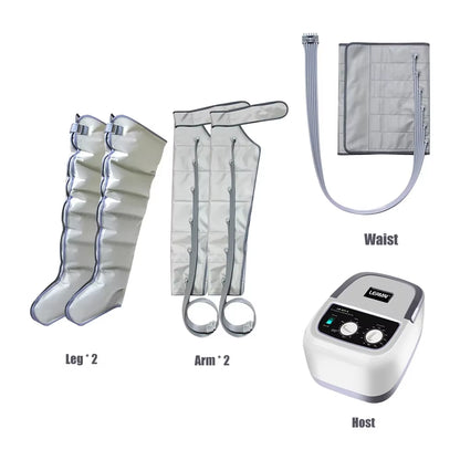 Leg Massager Air Compression Massage Electric Arm Waist Foot Thighs Calves Massage Circulation Pressure 6 Airbag Loop Kneading