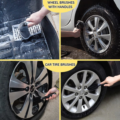 Car Wash Kit- Car Interior Detailing Kit, Car Cleaning Kit, Microfiber Car Wash Brush, Microfiber Towels