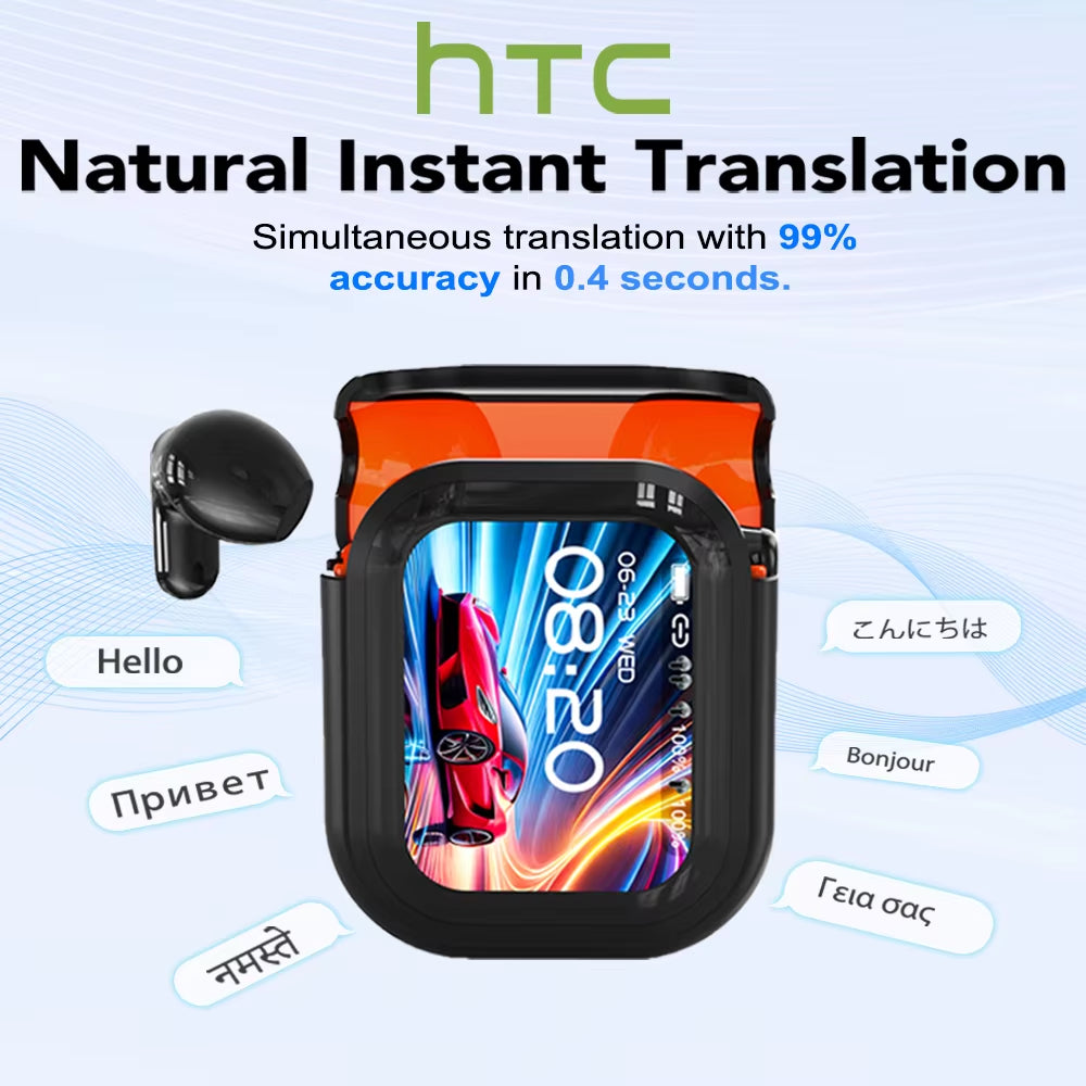 Translator  NE20 New Bluetooth 6.0 Wireless Headphones Translation Earphones IPX4 Waterproof Rating Long Battery Life